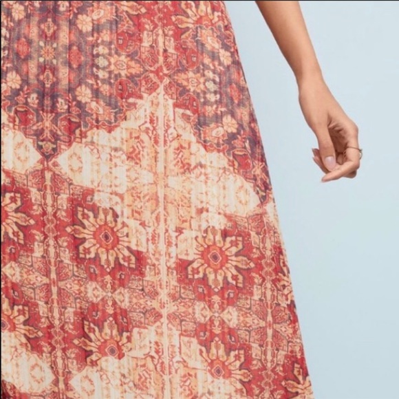 Anthropologie NWT Laurel Canyon Long Skirt Pleated - Picture 3 of 10
